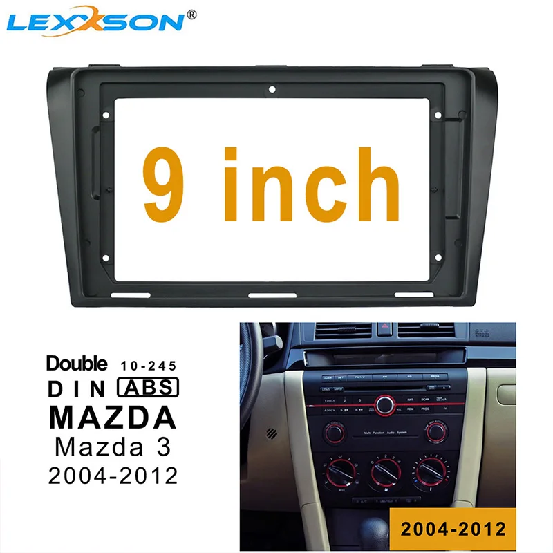 9 дюймовая Автомобильная панель для MAZDA 3 2004 2012 отделка приборной панели фоторамка