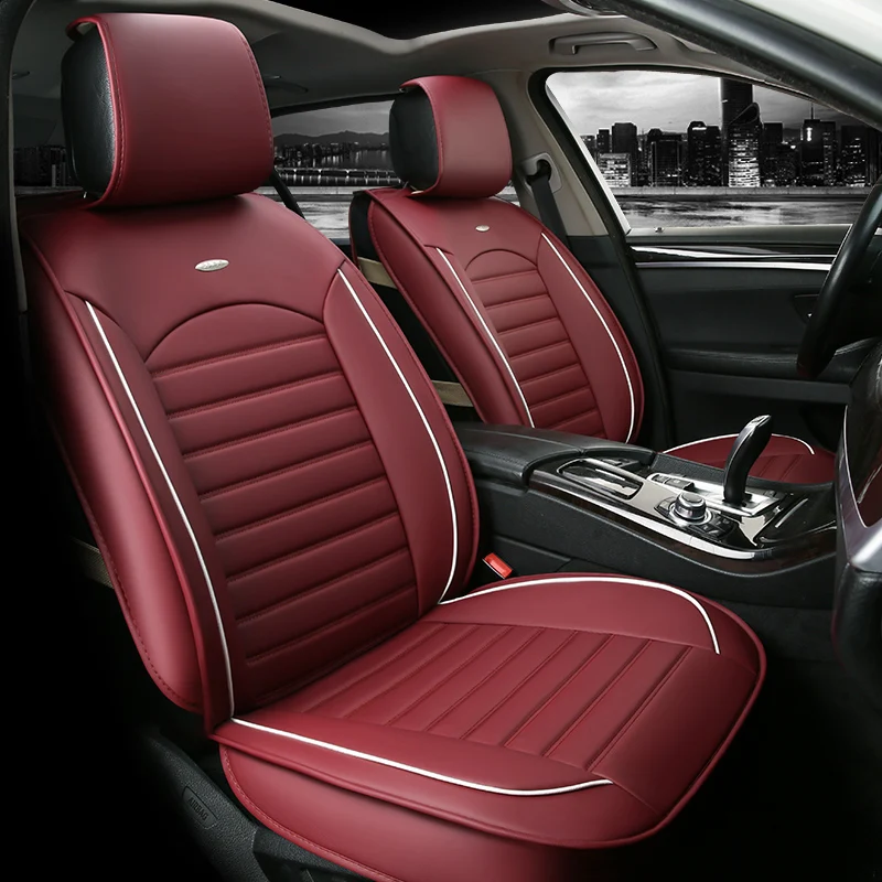 Чехлы для сидений автомобиля из искусственной кожи Skoda OCTAVIA 1 2 3 A5 A7 Rs Tour Rapid Spaceback