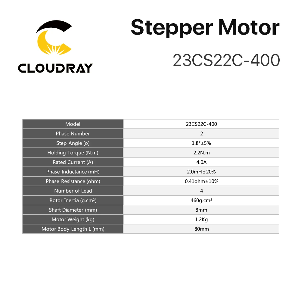 nema 23 stepper motor driver 57mm 2 phase 220ncm 4a stepper motor 4 lead cable for 3d printer cnc laser grind foam plasma cut free global shipping