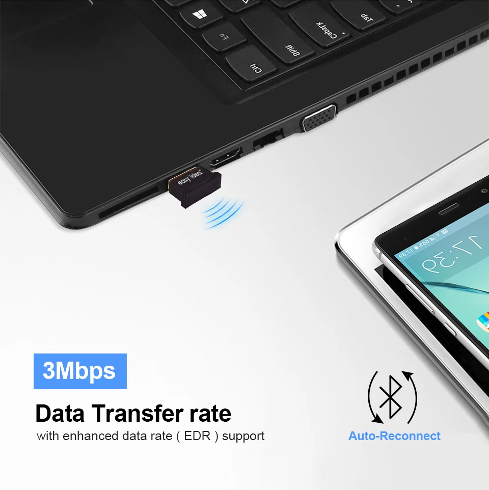 Беспроводной usb-адаптер Bluetooth Mini Bluetooth USB Dongle 4,0 портативный двойной режим Bluetooth передатчик приемник для компьютера ПК