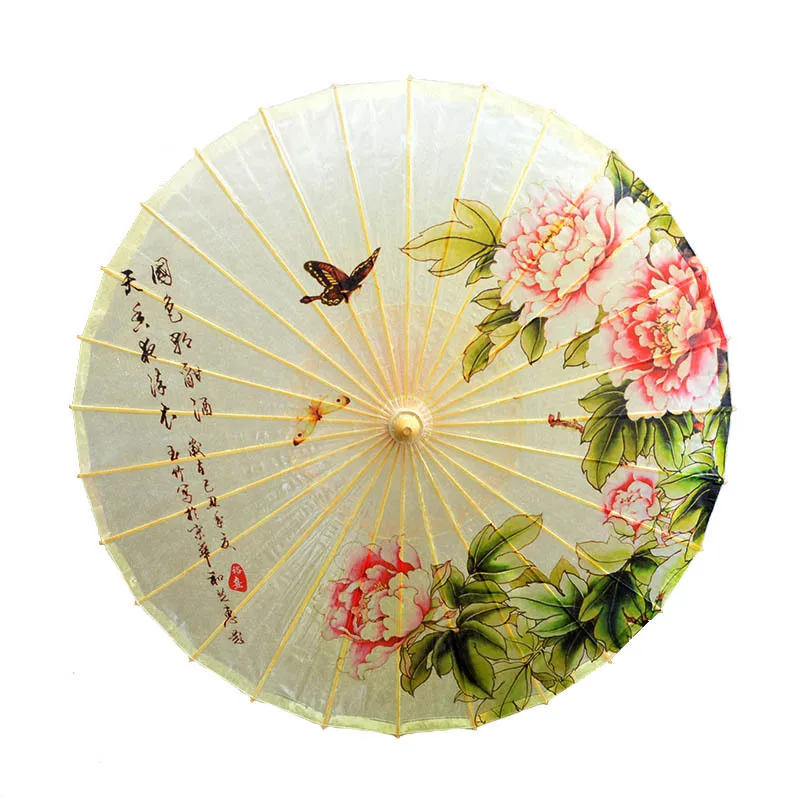 Rain-proof oiled paper umbrellas classic custom Female handmade craft decorative props tung oil umbrella | Дом и сад