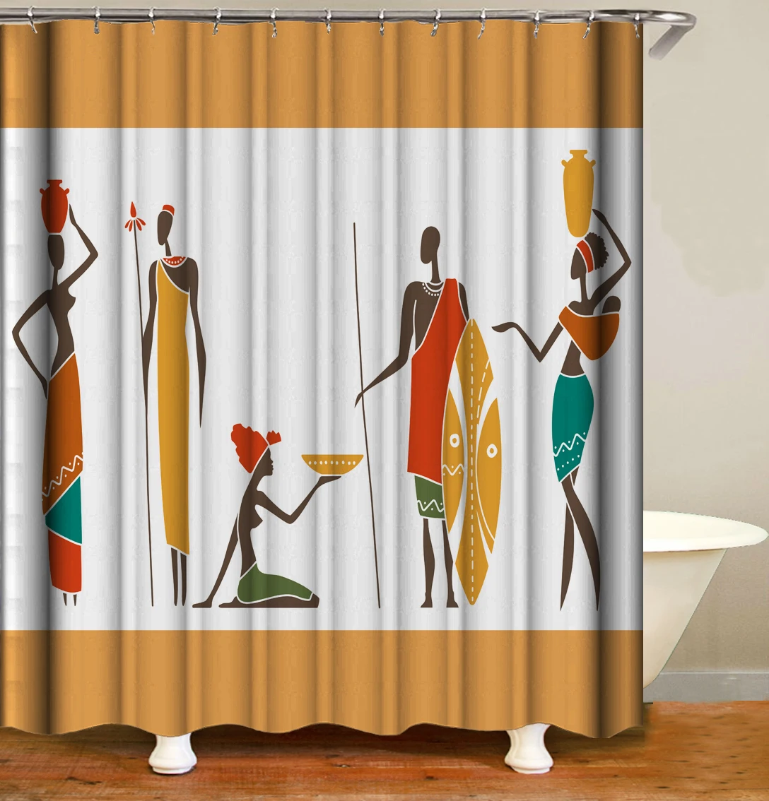 Тонкие тканевые занавески для душа с сексуальной девушкой и 3D принтом