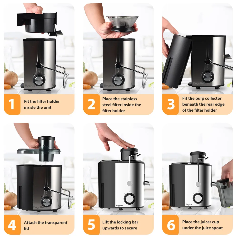 

Juice Extractor Electric Juicer 400ML Adjustment Juicers Fruit Food-Blender Mixer Extractor Machine Fruit Drinking Machine#LR4