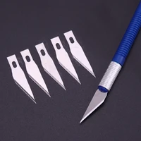 1pc knife with 6 blades engraving craft non slip plastic scalpel hand tool cutter carving tools
