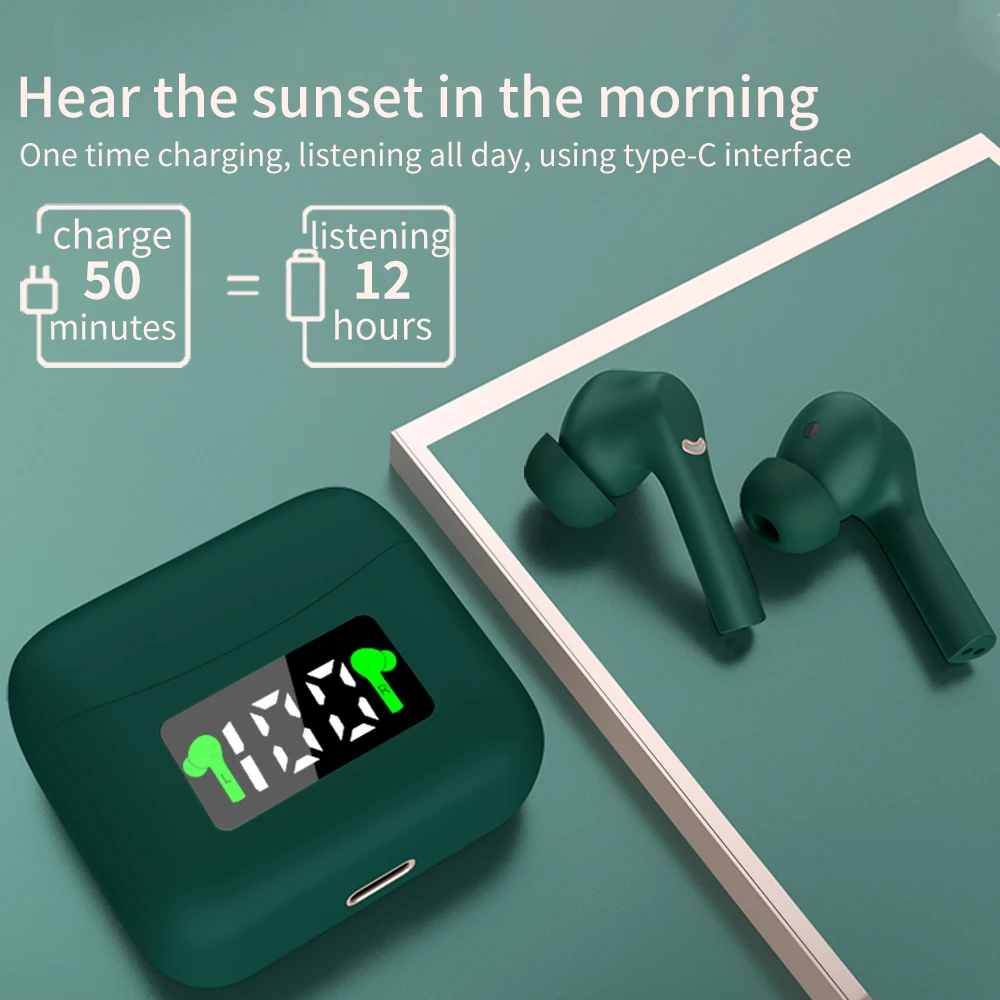 Беспроводные наушники J5 TWS Bluetooth с сенсорным управлением Спортивная