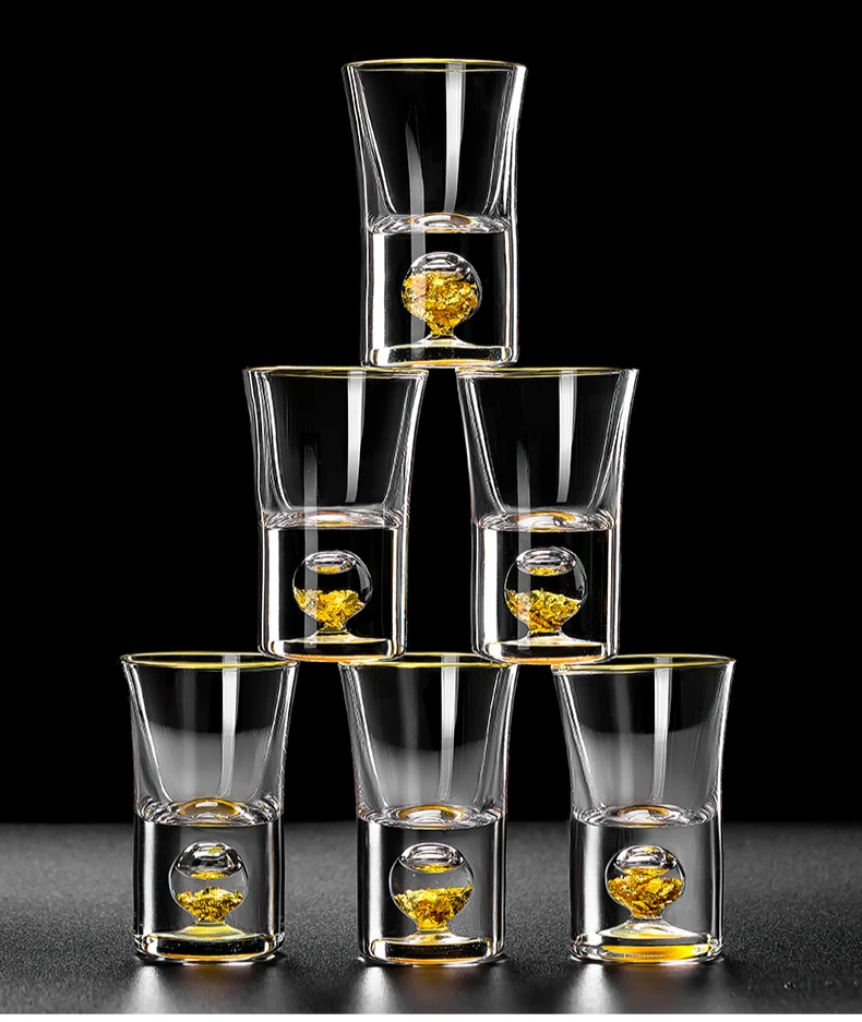 24K из золотой фольги Кристальный водка Spirit Sake Винный Графин Набор стаканов по-прежнему Destilador Moonshine аксессуары Decantador De Vino