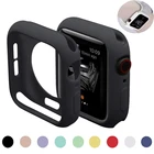 Мягкий силиконовый чехол карамельного цвета для Apple Watch 7 6 SE 5 4 3 2 1 44 мм 42 мм, защитный чехол для iWatch 4 5 6 3 2 38 мм 40 мм, бампер