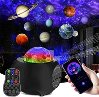 colorful planet starry sky galaxy projector nightlight with bluetooth music star moon projector night light for kids baby gifts