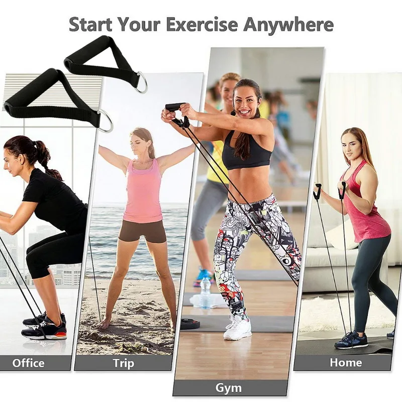 Черная 1 пара натяжных ручек Эспандеры сменные поролоновые ленты для фитнеса