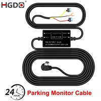 hgdo dash cam hard wire kit mini usb port dc 1224v to 5v car charger cable 24h parking monitor cable buck line for car dvr gps