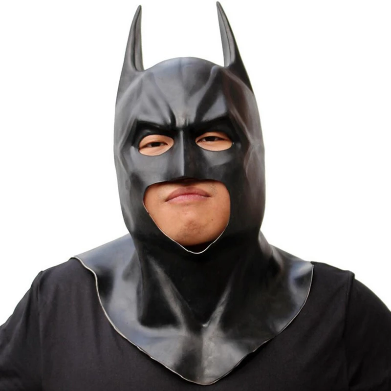 Брюс Уэйн Бэтмен Хэллоуин фотосессия маски Темного рыцаря шлем на все лицо |