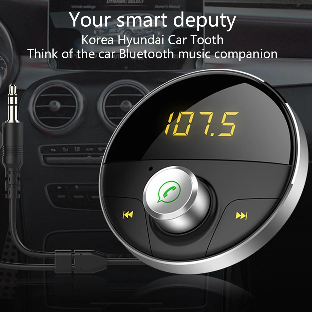 FM Transmitter Car Handsfree Wireless Bluetooth MP3 AUX audio TF card playback Smart Player Auto USB Adapter | Автомобили и