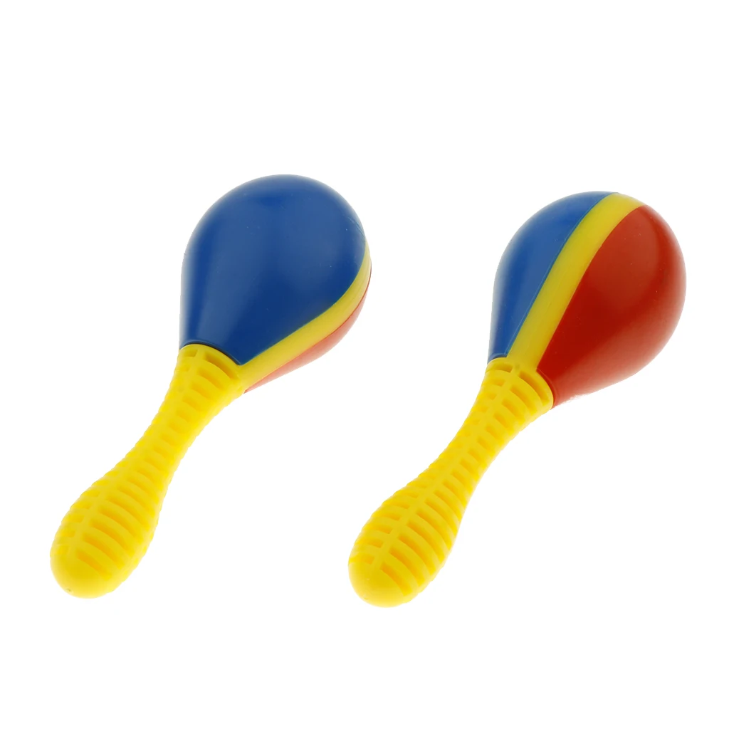 2pcs Plastic Maraca Sand Hammer Egg Shakers Percussion Instrument Gift Hand Shaker for Early Childhood Educational Toys |