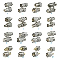 1pcs connector adapter uhf pl259 so239 to n bnc uhf sma male plug female jack straight rf coaxial converter new brass