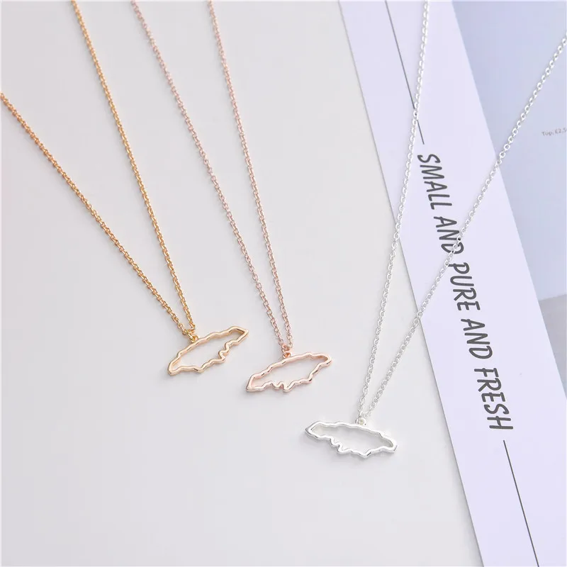 

30 Outline hollow North America Caribbean Jamaica map Country State geography Africa map island city Hometown Necklace Jewelry