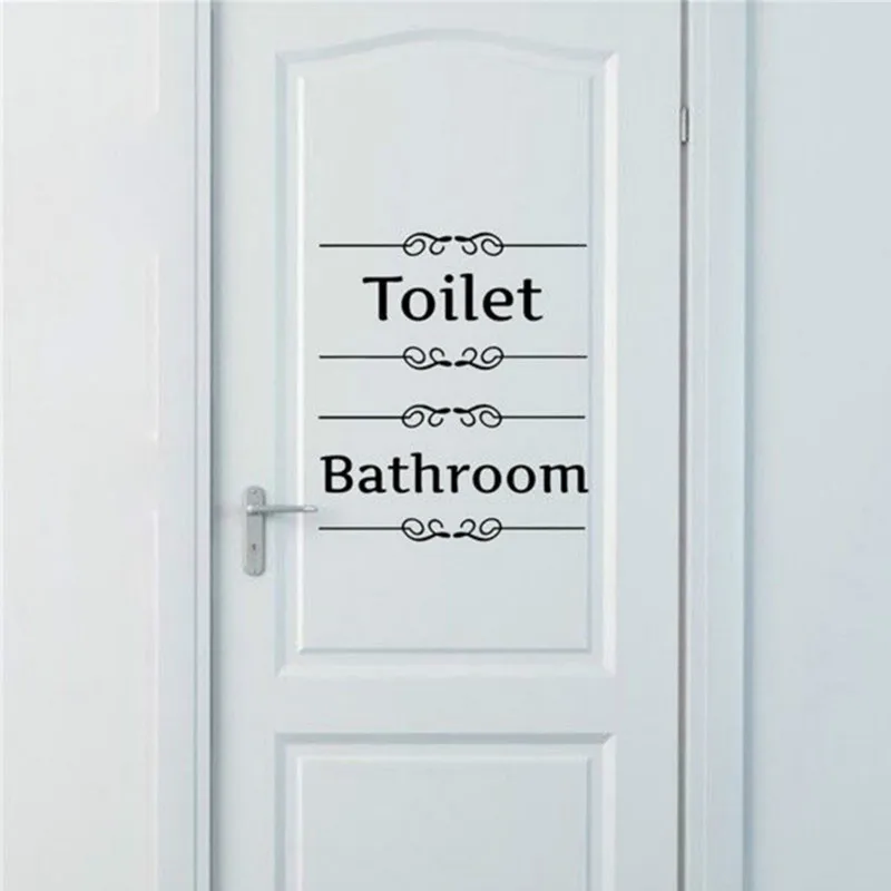 3D дверь стикер Ванная комната обои Декор Туалет виниловая наклейка на передача
