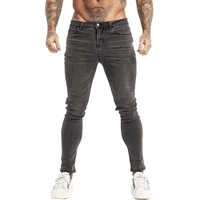 gingtto slim fit jeans men grey denim pants male hip hop mens trousers clothing stretch high waist fashion jean hot sale zm126