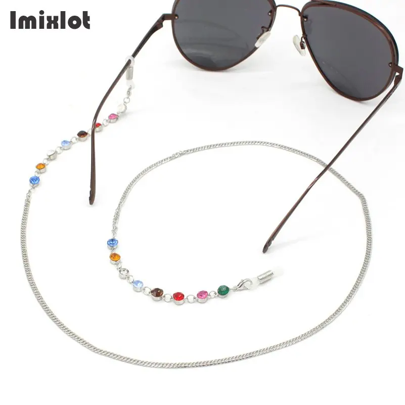 Цепочка для очков чтения модная шикарная цепь солнцезащитных с круглыми