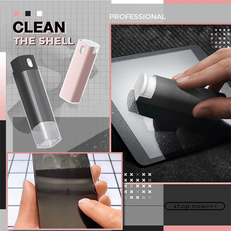 

3 in 1 Fingerprint-proof Screen Cleaner Easy-to-Use Reusable Removes Smudges Screen Cleaner For Cell Phone I88