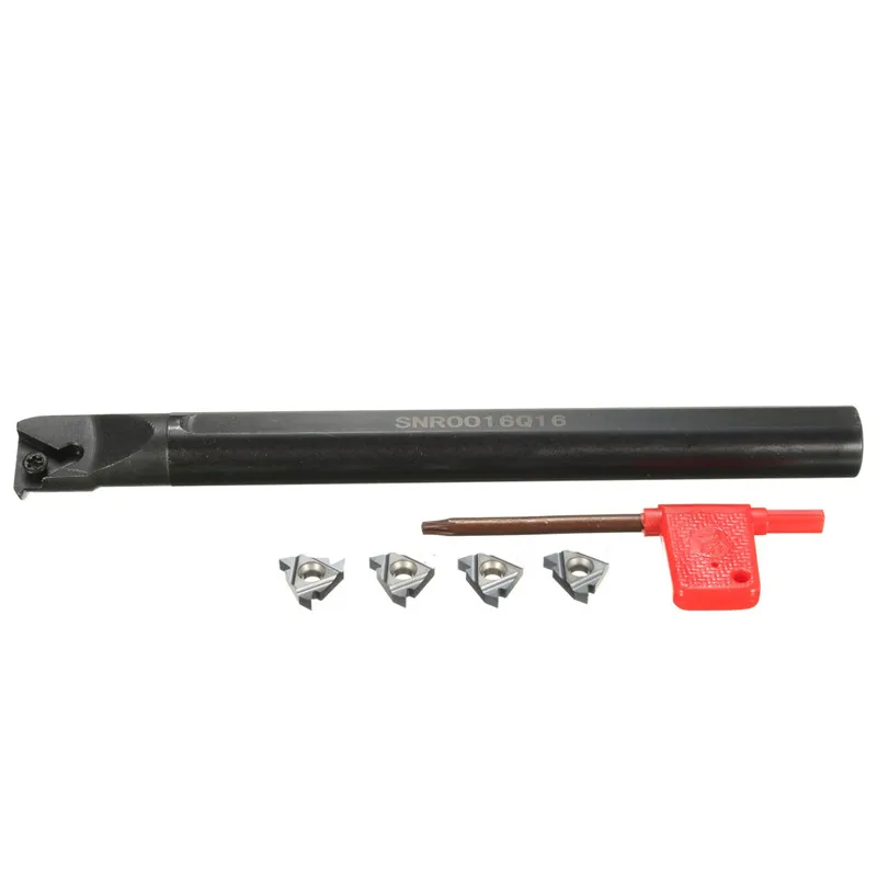 Snr0016Q16 16X180Mm токарный станок инструмент держатель с 4 шт. 16Ir Ag60 вставки расточной
