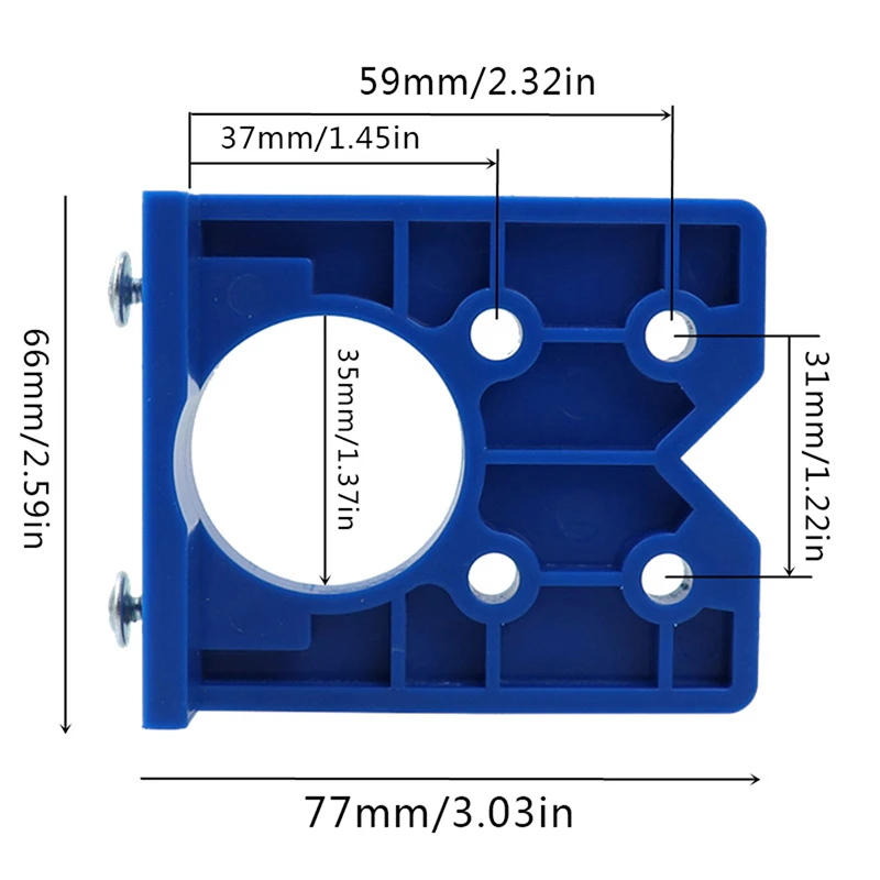 

Hot Sale 35mm Hinge Drilling Jig Concealed Guide Hinge Hole Drilling Guide Locator Hole