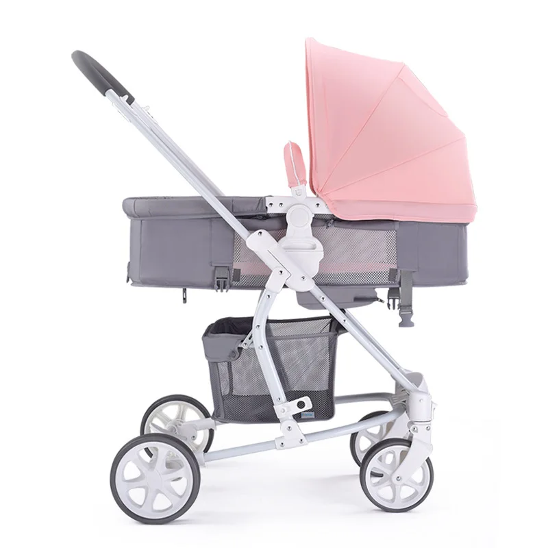 Stroller Stroller Two-way Pushable Children's Trolley Can Sit and Recline Baby Folding Shock-absorbing Stroller Summer