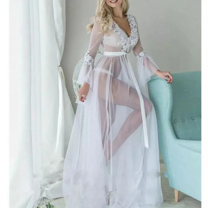 

Женская сексуальная летняя накидка, кружевное Сетчатое пляжное платье с V-образным вырезом, женские бикини, купальные парео, женская одежда ...