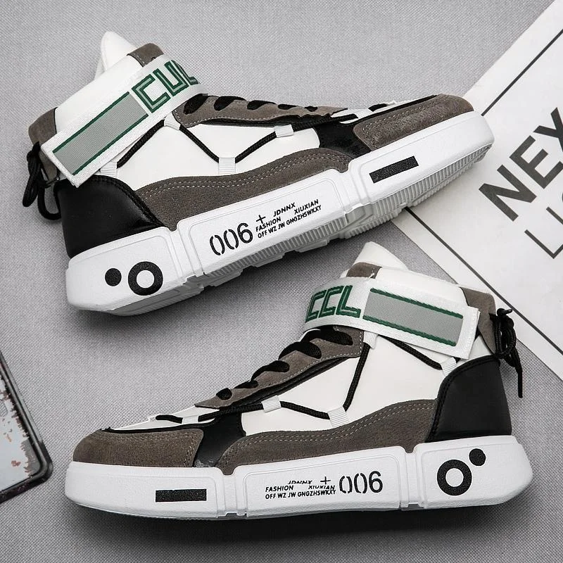 Кроссовки мужские высокие спортивная обувь кеды черные 44 цвета на весну - купить