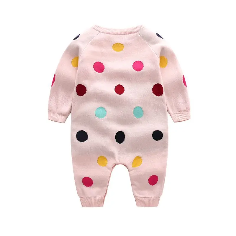 Зимний вязаный свитер для новорожденных мальчиков и девочек комбинезон с шапкой