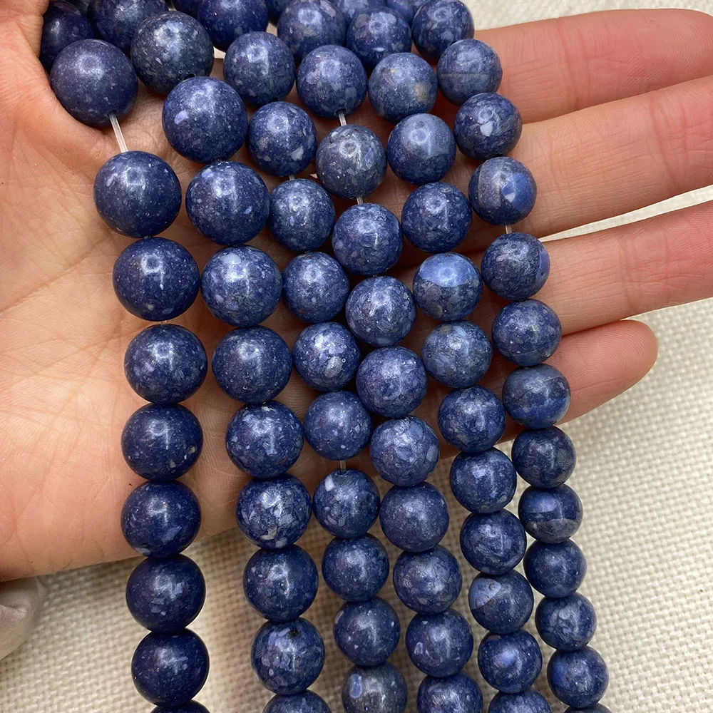 

Blue Grass Coral Beads Round Bulk DIY Jewelry Making Handmade Necklace Bracelet Earring White Loose Beads Accessories Charms