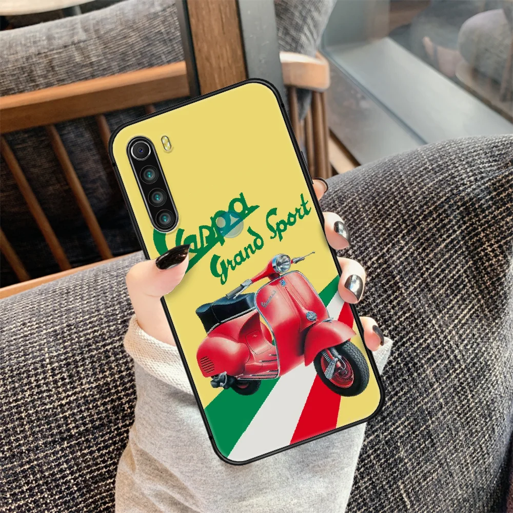 

Vespa Scooter Phone Case Cover Hull For XIAOMI Redmi 7 7a 8 8a 9 9a NOTE 6 7 8 8t 9 9s Pro Max 4X black Back 3D Bumper Pretty
