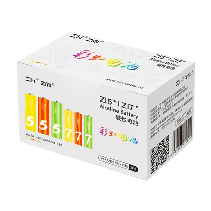 ZMI батарейки аа ааа комбо 1.5в для игрушек мышки щёлочная батарея 24ш АА ААА линий