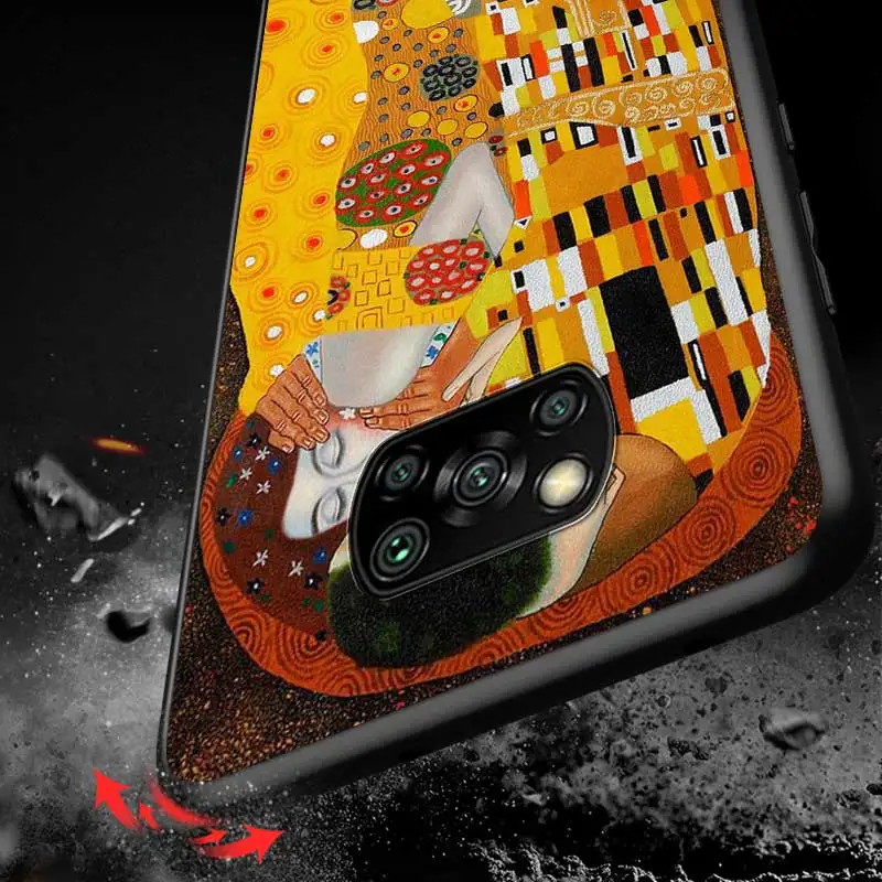 

Gustav Klimt Fashion For Xiaomi Redmi K30 K30S Mi 10T Lite Pro Poco X3 NFC X2 M3 M2 F2 Pro C3 F1 Soft Black Phone Case