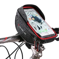 bicycle bag strap 6 inch touch screen mobile phone stand waterproof bicycle front frame handle bag bicycle bag accessories