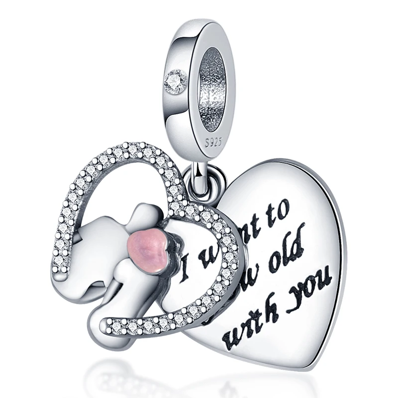 

100%Prata Esterlina 925 Pendants and Beads for Pandora Bracelets and Pulseira Fashion Women Jewelry
