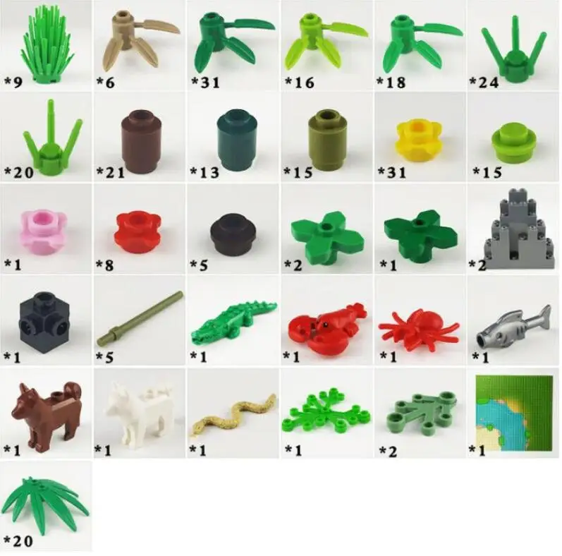 

New Creator Series The Jurassic Dinosaur Rainforest Model Building Blocks Set Classic Ideas Education Toys For Children