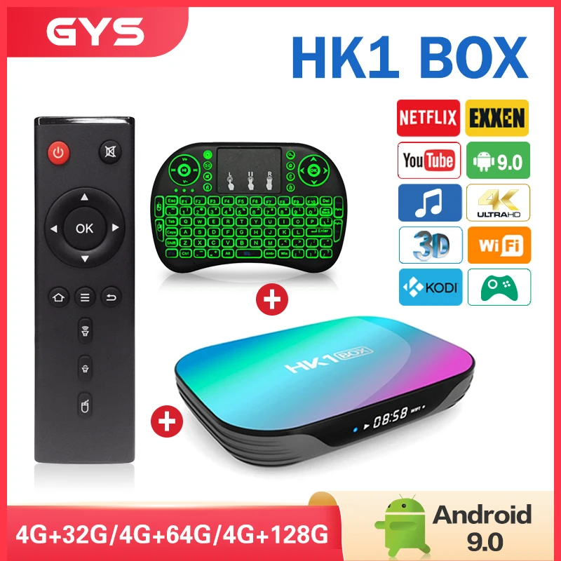 Приставка Смарт-ТВ hk1 Amlogic S905X3 8K Wi-Fi BT 5 шт. |