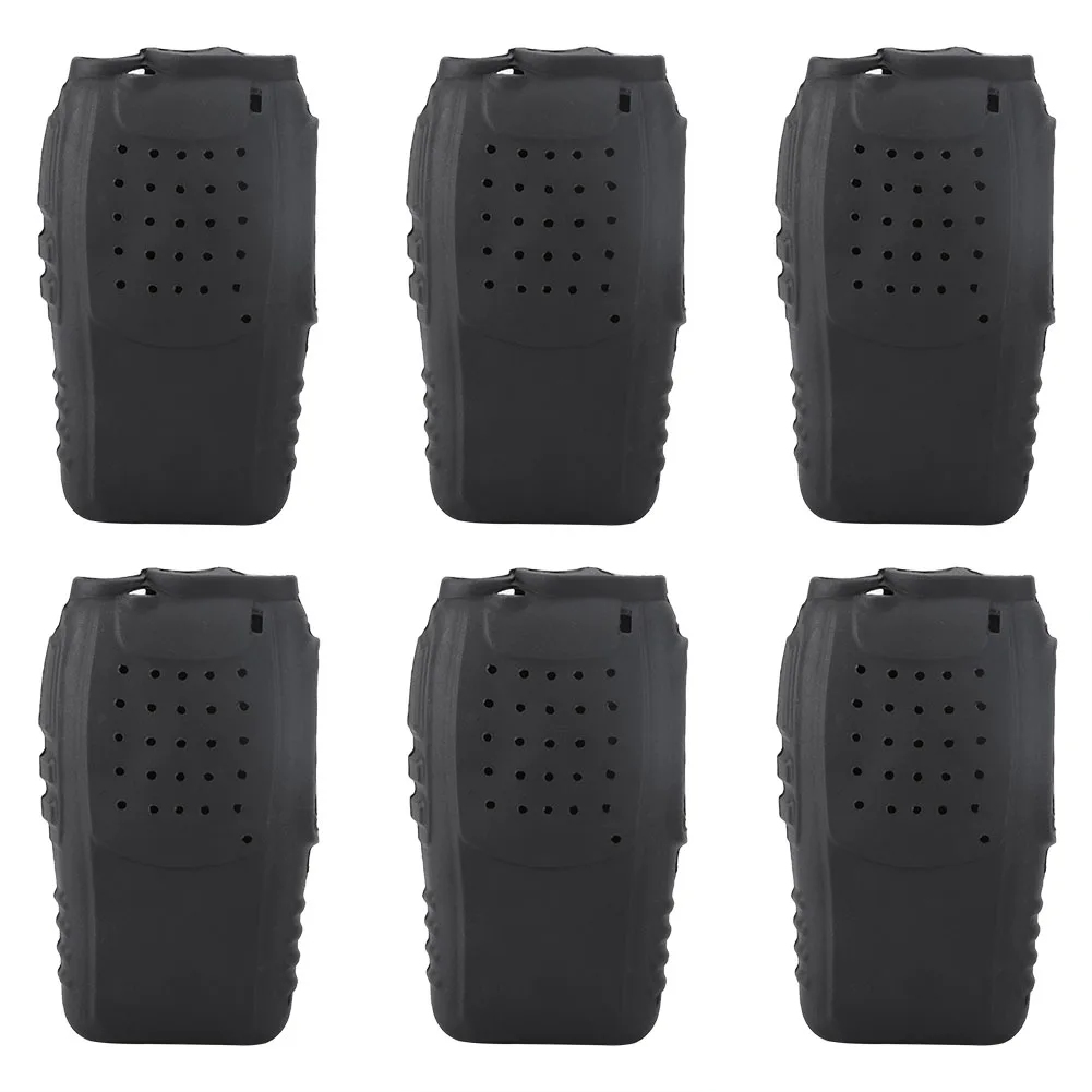 

6Pcs Soft Silicone Two-Way Radio Holster Case Protection for Baofeng BF888s Walkie Talkies