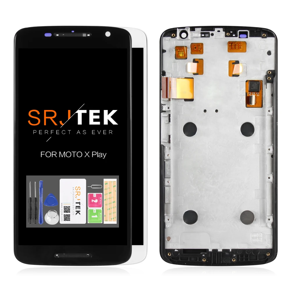 Гарантия для Motorola Moto X Play ЖК-дисплей + сенсорный экран Рамка модуль и дигитайзер X3