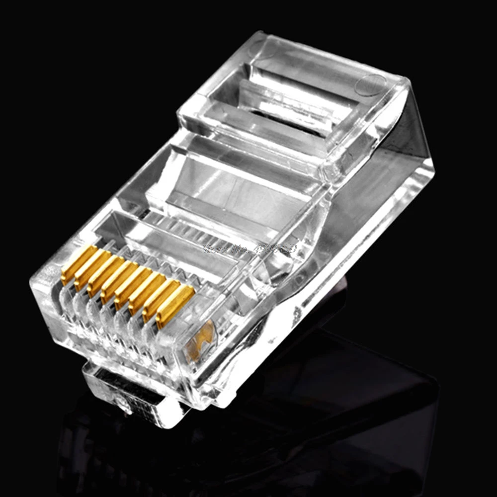 25 шт. позолоченный сетевой модульный разъем RJ45 Cat5 CAT5e новый Прямая поставка