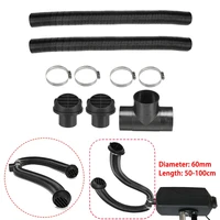 new high quality 60mm heater pipe duct t piece warm air outlet vent hose clips for webasto diesel