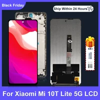 original 6 67 for xiaomi mi 10t lite 5g display touch screen digitizer replacement parts for mi 10t lite 5g lcd display