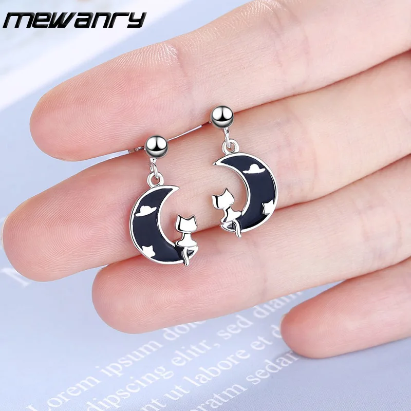 Mewanry 925 штамп для женщин не вызывающие аллергию серьги в виде колец прекрасная