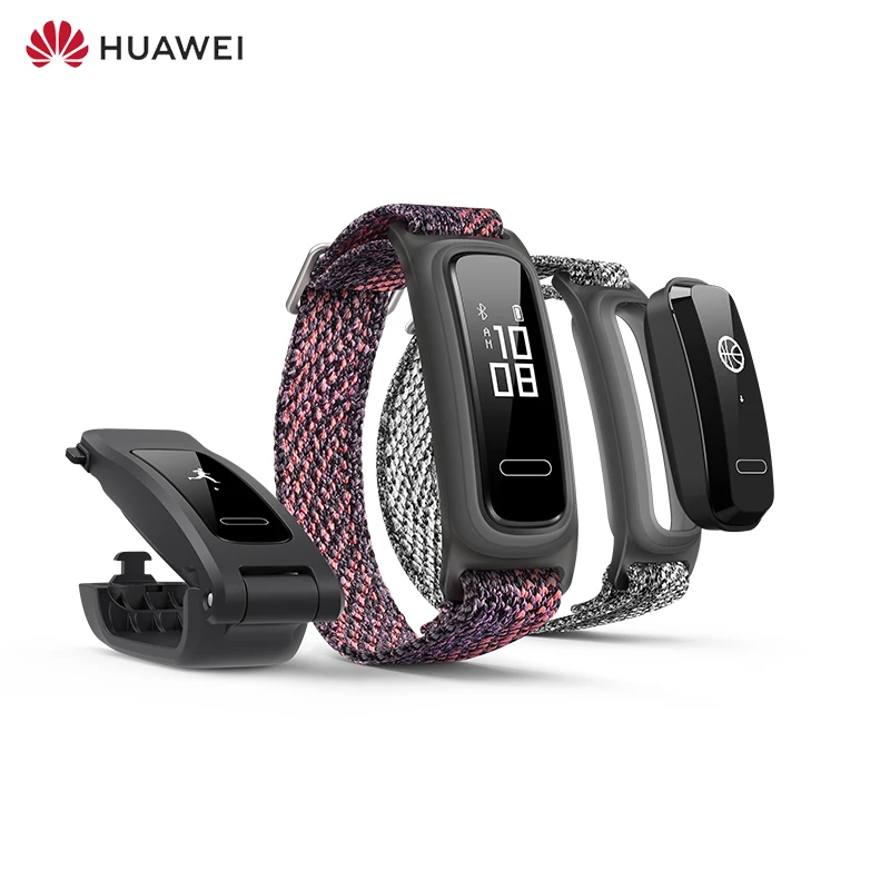 Смарт-браслет huawei Band 4e, двойной браслет и обувь, режим баскетбола, монитор данных, 14 дней работы от аккумулятора, водонепроницаемый спортивный Смарт Браслет