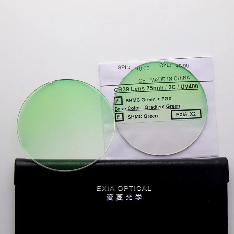 Солнцезащитные очки линзы фотохромные серый SHMC зеленый UV400 X серии База Кривая 2 EXIA оптический - Цвет линз: X2 Gradient Green