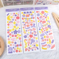kawaii ribbons stars moon pg stickers cute students beautification props hand account collage material tools sealing stickers