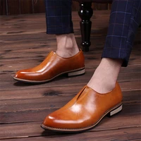 mens formal shoes genuine leather business elevator shoes for men formal brown loafers men office black shoes fashion wedding