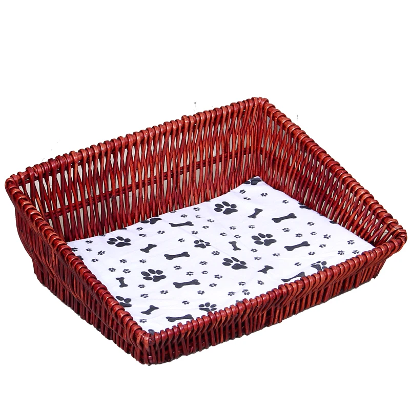 Rattan cat litter willow kennel four seasons universal dog summer supplies pet cold nest | Дом и сад