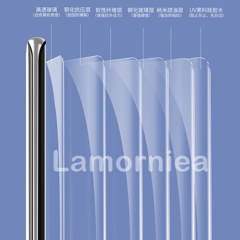 Закаленное стекло с полным покрытием клея для Oneplus 7 T Pro пленка экрана жидким