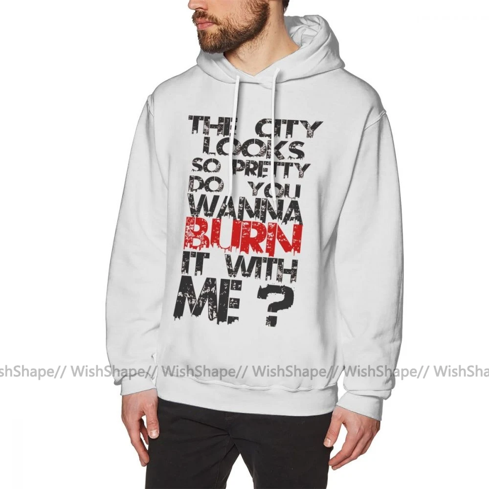 Голливуд немертвый балахон город толстовки мужские хлопковый пуловер с